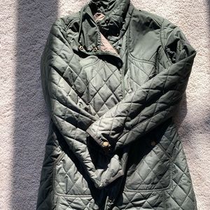 Eddie Bauer Olive Green Quilted Jacket